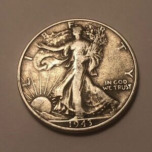 1943 Liberty Walking Half Dollar Coin